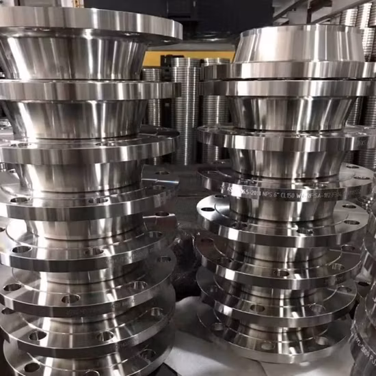 ASME B16.48/ASTM A694 F60 RF Трубная пластина из углеродистой нержавеющей стали, основа из сплава, надеваемый фланец, кованая оправа для очков, Wn, плоская резьба, сварной шов, надеваемый фланец